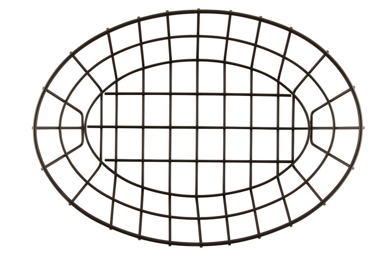 Get G.E.T. 4-30188 12"" x 8.25"" Oval Basket  2"" Clipper Mill  Iron Powder Coated - Image 3